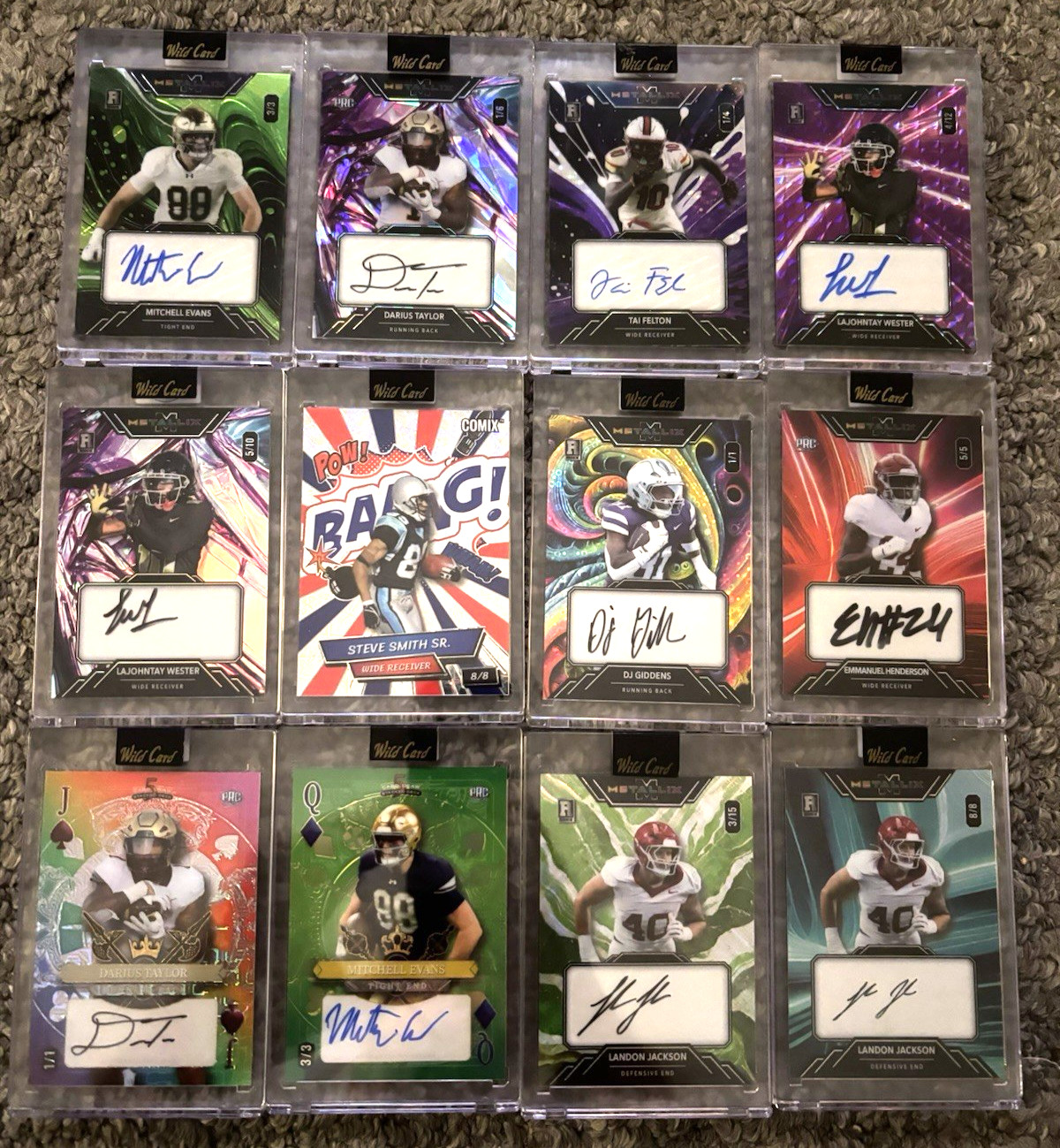 Football Blowout!!  1 Auto + 2 1/1s + 1 Wild Cards /25 or less 15 Cards  READ! view 8