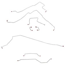 For 1997-2006 Jeep Wrangler Tj Complete Brake Line Kit No Abs Steel Cbk0007om