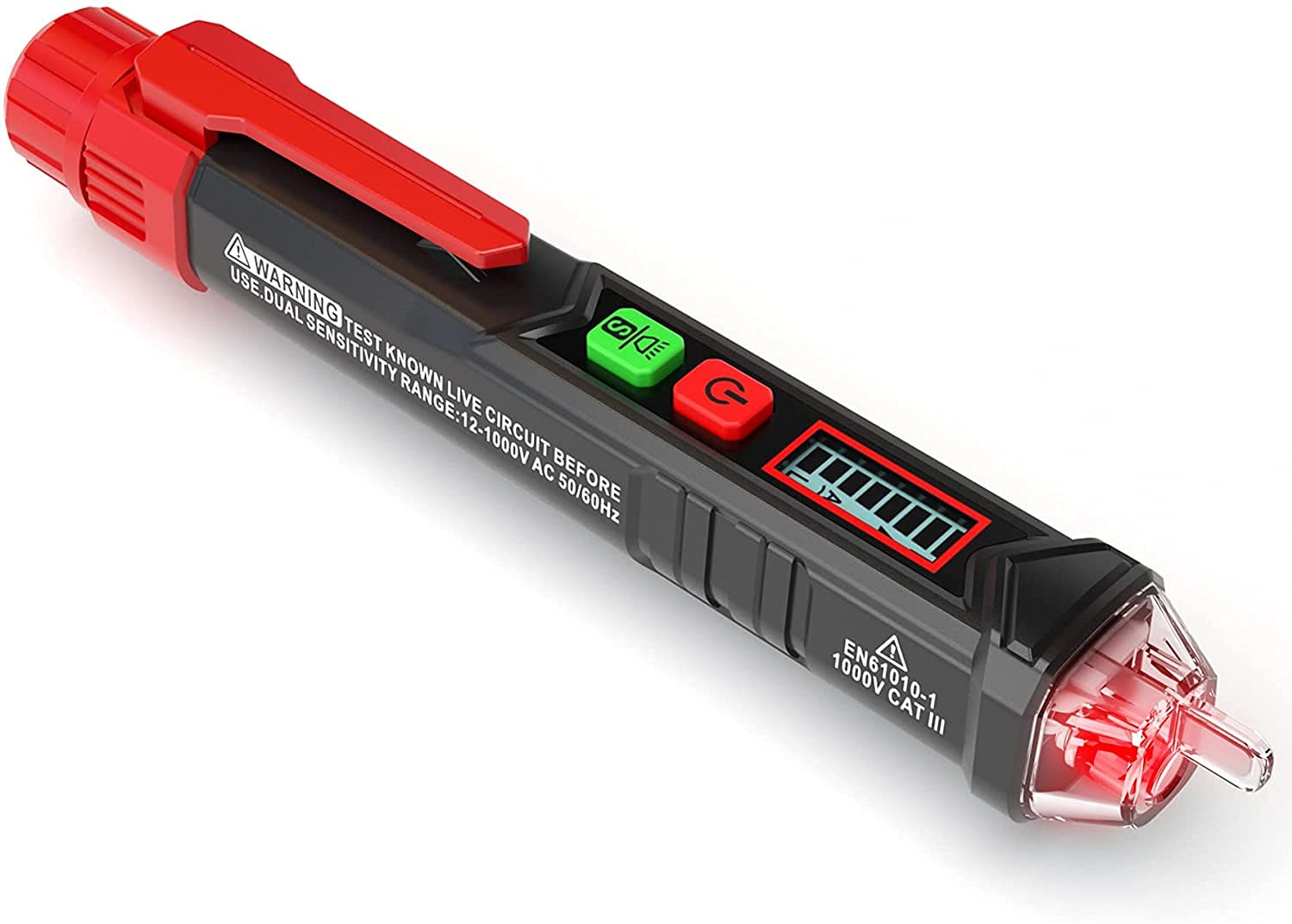 HT100 Voltage Tester, Dual-Range 12V-1000V/48V 1000V Non-Contact Electrical Test