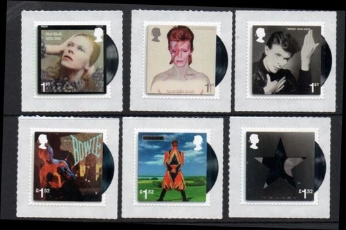 Great Britain Sc 3592-3597 2017 David Bowie  stamp set mint NH