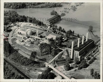 #ad 1962 Press Photo Aerial view of CVNPA nuclear steam and Hydro electric plants $24.99