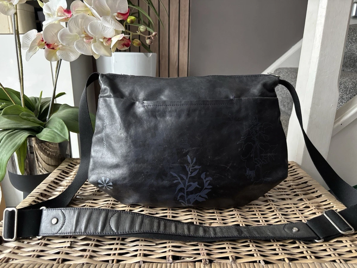Sac à Main Mandarina Duck Mellow Leather - Bowling Bag Dark Forest - Neuf Avec étiquettes