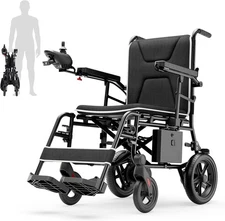 34lb Light Electric Power Wheelchair All Terrain Motorized Wheels Reverse Mute