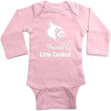 Two Feet Ahead Newborn Bodysuit Creeper Pink L/S  Louisville Cardinals 12 Months