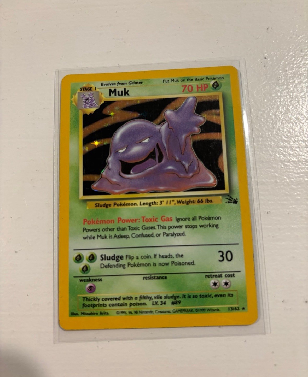 Pokemon - Muk 13/62 Fossil Holo LP