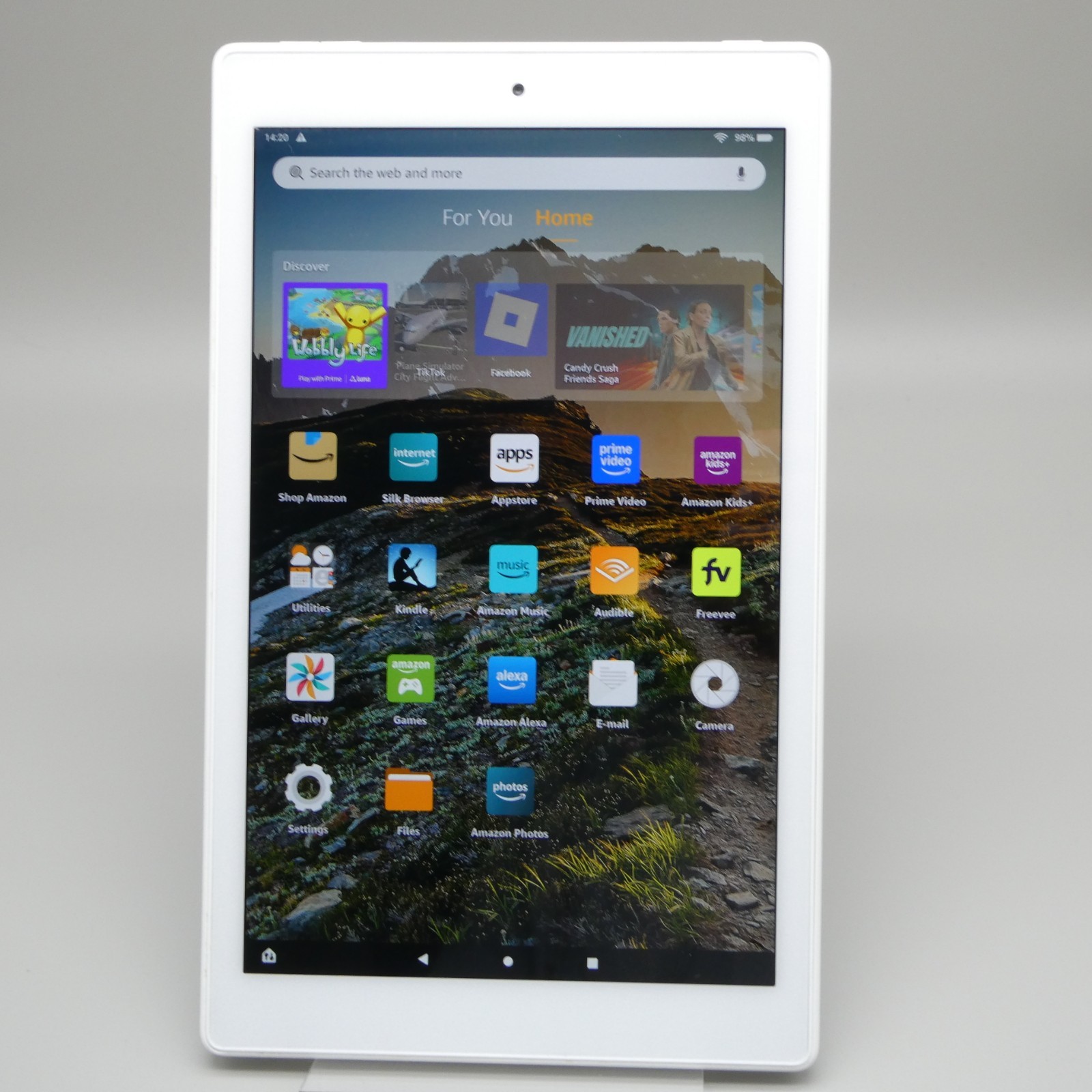 Amazon Fire HD 10 (9th Generation) 32GB Tablet 10.1in White 2GB RAM WiFi M2V3R5