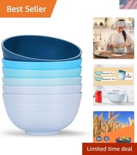 Lightweight Classic 34 Oz Soup Bowls Set of 6 - Dishwasher Microwave Safe