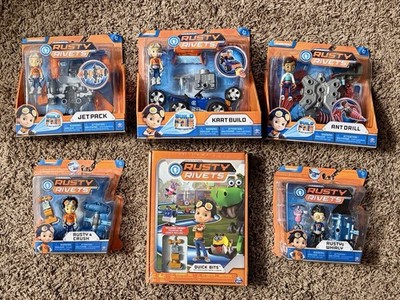 Nickelodeon Rusty Rivets Action Figures Brand New Sealed 6 Toy Lot