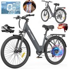 ALLGOBIKE 27.5 Zoll Elektrofahrrad 250W 36V15AH City E-Bike 100km 7 Gänge 25KM/H