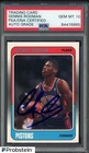 Dennis Rodman HOF Signed 1988 Fleer #43 RC Rookie PSA/DNA 10 AUTO