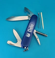 Victorinox Tinker Swiss Army Knife Blue Multi Tool! *CHEVRON DELO*