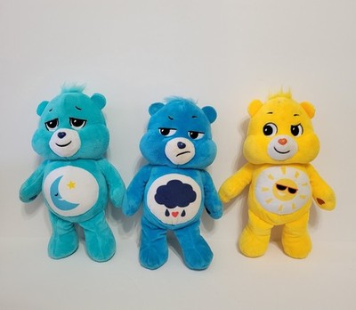 Lot of 3 Basic Fun Care Bears 9'' Plush Grumpy Funshine Bedtime Bear