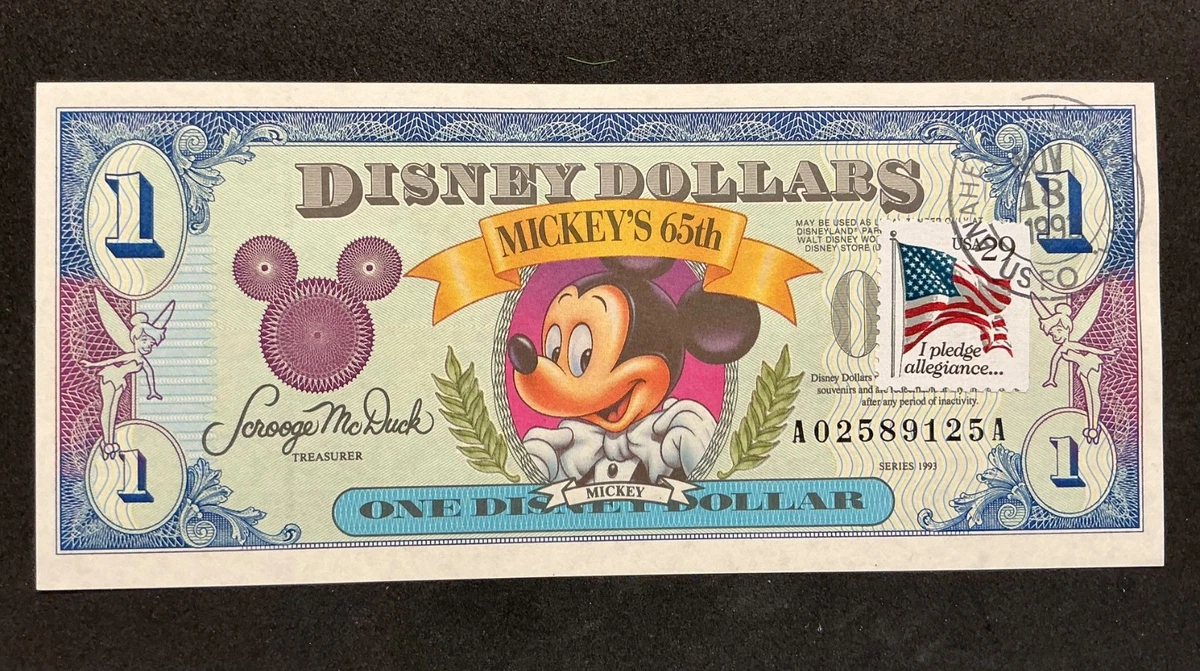 1993 Disney Dollar for sale | eBay