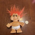 I.T.B. Trolls Vintage 1991 Doll Orange Hair White Underwear — photo 2