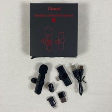Aisizon Wireless Clip Microphone Lavalier Mic USB Type C Recording Lapel Clip On