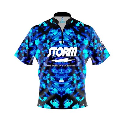 Best Personalized Storm Blue Psychedelic Funk Bowling Jersey Shirts All Size