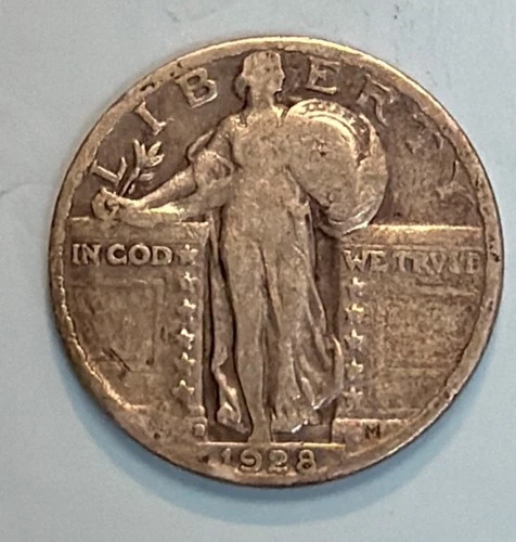 1928 D U.S. Standing Liberty Quarter FQ-7