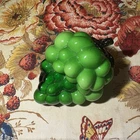 Vintage Murano Glass Green Grapes Cluster Italian Art Glass Mid Century Modern
