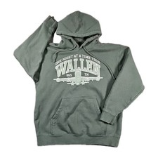 Morgan Wallen Hoodie Mens Large Green One Night At A Time World Tour Pullover