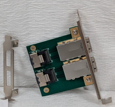 CableDeconn - Dual Mini SAS SFF-8088 to SAS36P SFF-8087 Adapter in PCI Bracket