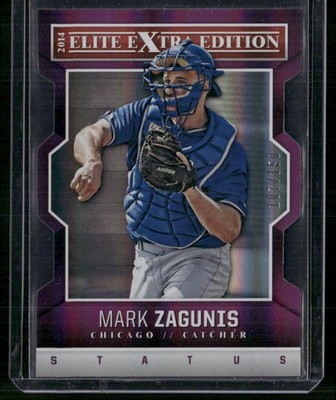 2014 Panini Elite Extra Edition #57 Mark Zagunis Status Purple #/150
