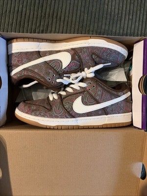 Nike Dunk Low Pro SB Paisley Brown Size 9M DH7534 200