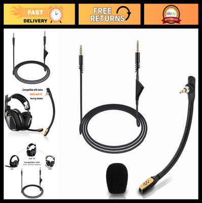 Replacement Mic & Audio Cable for Astro A40 TR Headsets, Inline Volume Control