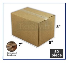 50 - 7x5x5 Cardboard Packing Moving Shipping Boxes Corrugated Box Cartons New