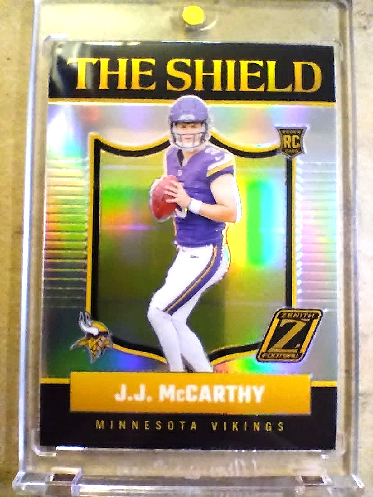 2024 J.J. McCarthy Panini Zenith Rookie The Shield Silver Prizm RC SSP MINT 🔥🏈