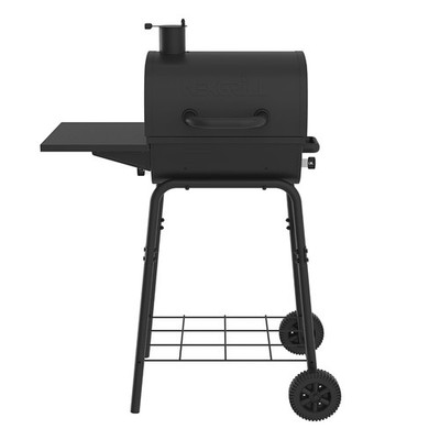 Nexgrill 17.5'' Charcoal Grill with Side Shelf, 349 SQ In Cooking Space, Adjustab