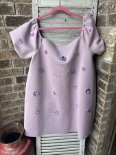 NWT ASOS DESIGN Lavender Floral Embellished Maternity Dress Sz US 16