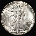 1945-P Walking Liberty Silver Half Dollar Choice Uncirculated BU+