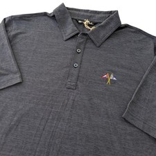 TravisMathew The Heater Polo XL NWT Vintage Indigo Golf Shirt Recycled Blend