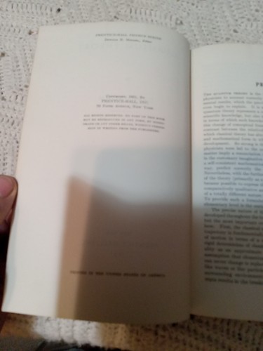 QUANTUM THEORY BY DAVID BOHM 1951 1ST ED - Picture 8 of 12