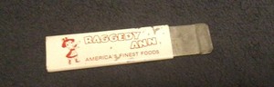 Vintage Raggedy Ann Doll Foods Grocery Store Box Cutter