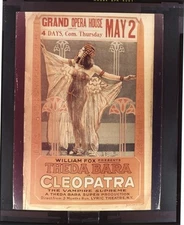 Cleopatra Theda Bara 1917 Pre Code Silent Film Movie Poster Art Transparency 