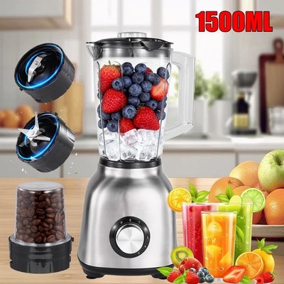 Standmixer Edelstahl 600 Watt Ice Crusher Smoothie Maker Universal Mixer