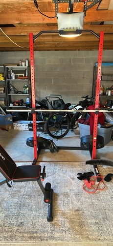 Squat rack and Gym goods all sold separately