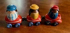 1970's Tonka Toys Gigglers Magnetic Train And Peek-a-Boo Figurine Finger Puppets