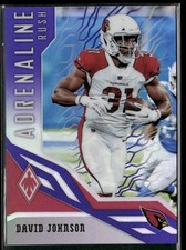 2018 Panini Phoenix #17 David Johnson Adrenaline Rush Purple #/75
