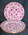 4 Maroon Lorraine Franciscan China Salad Plates — photo 1