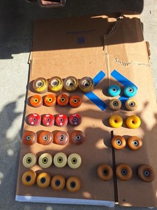 Odd Lot Of 35 Used Skateboard Wheels 