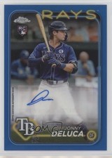 2024 Topps Chrome Update Blue Refractor 106/150 Jonny Deluca #AC-JD Auto ib6