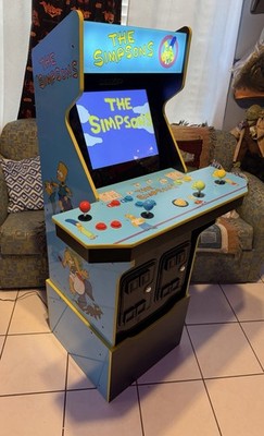  ️Arcade 1 Up  The Simpsons Live Arcade Cabinet with Riser Lit Marquee 4 Player