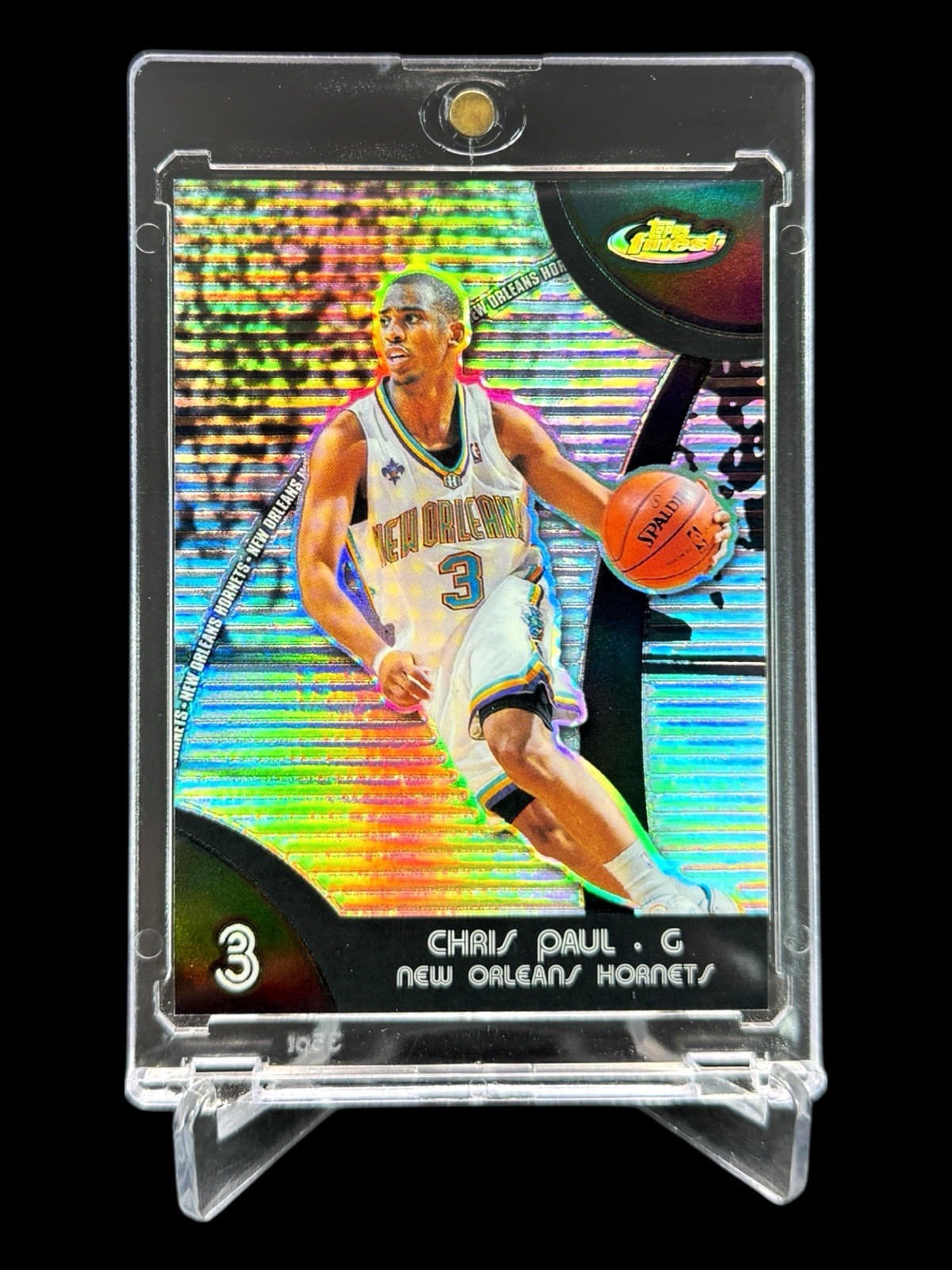 2007/08 Topps Finest CHRIS PAUL (43/75) BLACK REFRACTOR HOLO #14🔥ULTRA RARE🔥