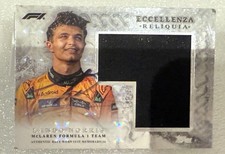 Lando Norris (UK) 2025 F1 World Champion signed Topps Race Used Suit / Card