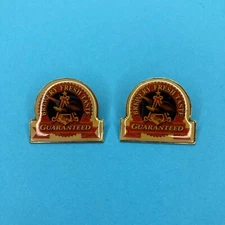 Lot Of 2 Anheuser Busch Beer Hat Lapel Pin “Brewery Fresh Taste Guaranteed”, New