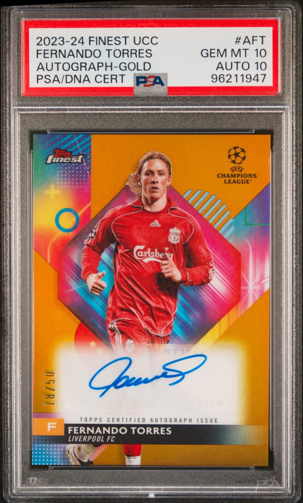 2023-24 Chrome Jarell Quansah AUTO PSA10 2023-24 Chrome Jarell Quansah AUTO PSA10
