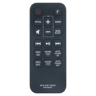 AKB74935621 Remote Control Fit for LG Sound Bar SJ2 SPJ2B-W SJ2.AEUSLLK