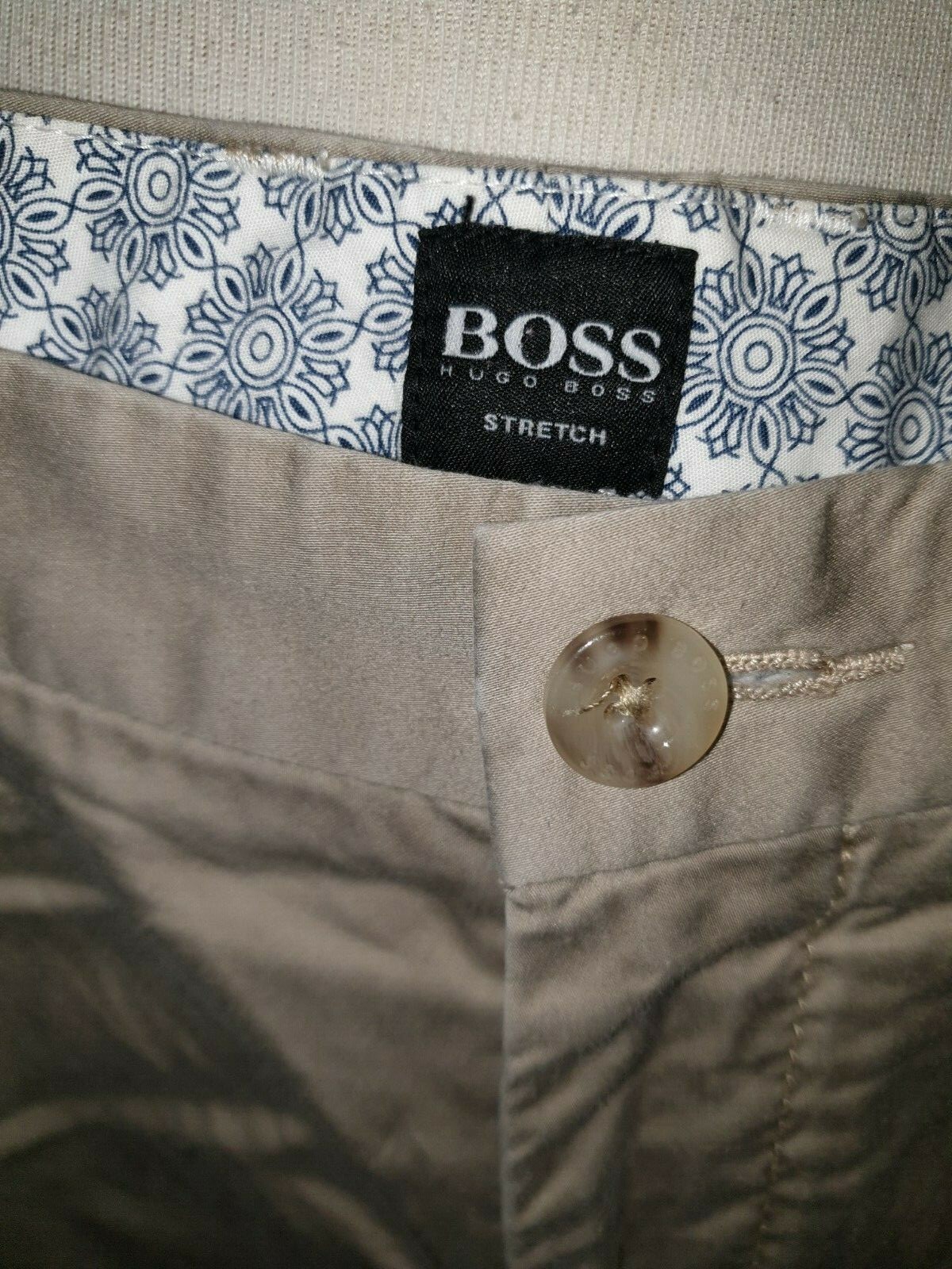 SUPERB MENS DESIGNER HUGO BOSS STRETCH REGULAR FIT CHINO JEANS UK 34R RRP £145 thumbnail 2